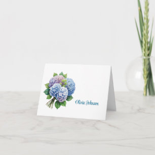 Custom Name Folded Note Cards