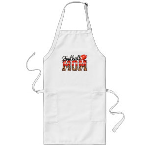 Custom Name Football Mom   Mother's Day Long Apron