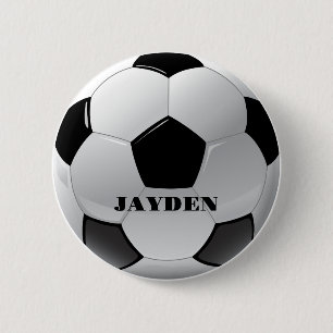 Custom Name Football Personalized Boys 2 Inch Round Button