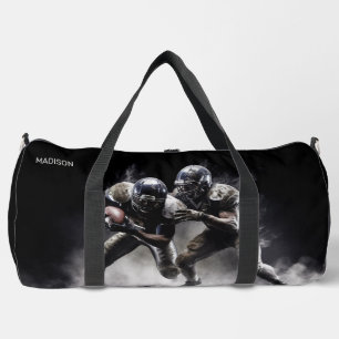 Custom Name Football Players Illustration Duffle Bag