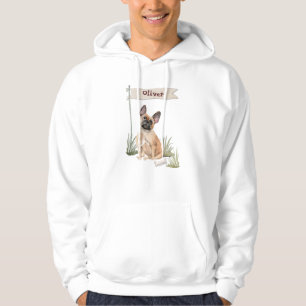 Custom Name French Bulldog Pet Dog Hoodie