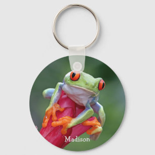 Custom name Frog Keychain