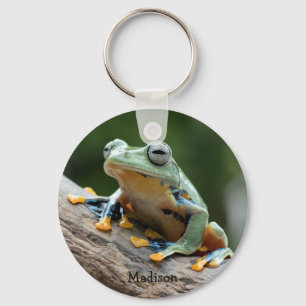Custom name Frog Keychain