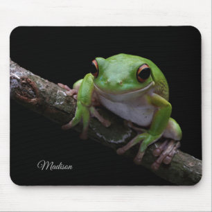 Custom Name Frog Mouse Pad