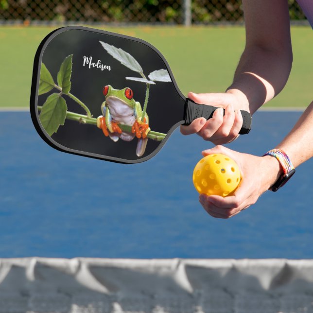 Custom Name Frog Pickleball Paddle (Insitu)