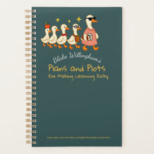Custom Name Fun Cool Teacher Goose Planner