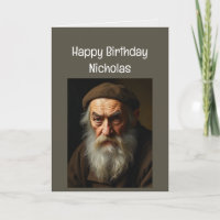 Custom Name Funny Birthday Old People Cranky