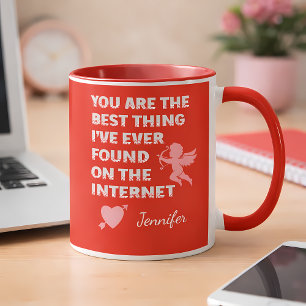 Custom Name   Funny Dating Valentine Day Gift Mug
