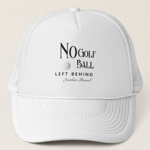 Custom Name Funny Golf Humour Modern Typography Trucker Hat