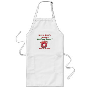 Custom Name Funny Mama Minal's Kitchen Pocket Long Apron