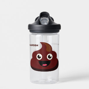 Custom Name Funny POOP Water Bottle