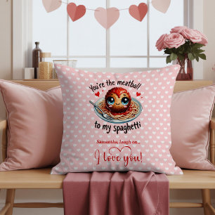 Custom Name Funny Valentine Love Pillow Gift