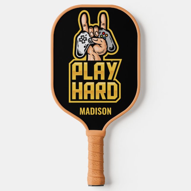 Custom name Gamer Pickleball Paddle (Front)