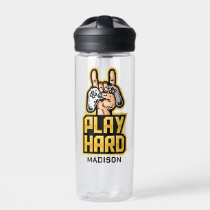 Custom name Gamer Water Bottle