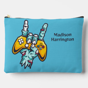 Custom name Gamer Zombie Accessory Pouch