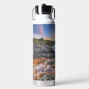 Custom Name Geitafoss Waterfalls, Iceland Water Bottle