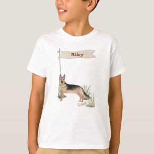 Custom Name German Shepherd Pet Dog T-Shirt