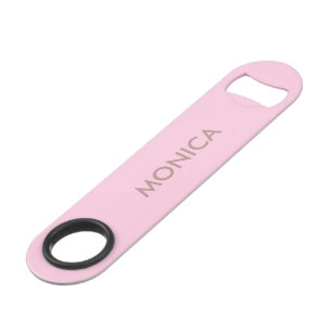 Custom name girly pink bar key