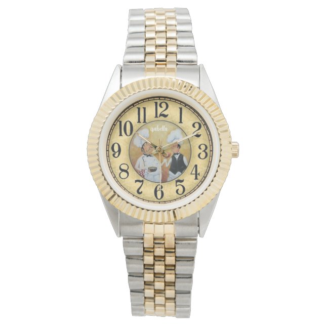 Custom  Name Glitter Strap Watch (Front)