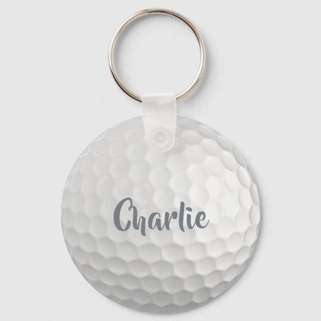 Custom name Golf Ball Keychain (Front)