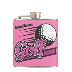 Custom Name Golf Hip Flask