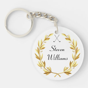 Custom Name Golf Keychain