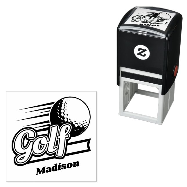 Custom Name Golf Self-inking Stamp (In Situ)