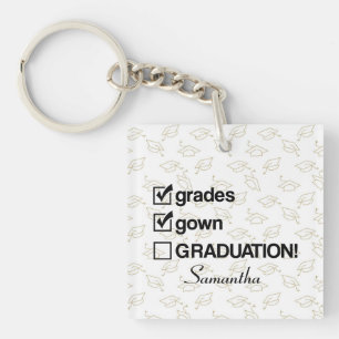 Custom Name Graduation Gift Funny Graduation Key Keychain