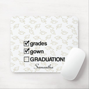 Custom Name Graduation Gift Funny Graduation Mouse Pad