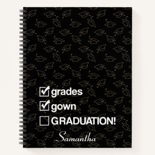 Custom Name Graduation Gift Funny Graduation Notebook