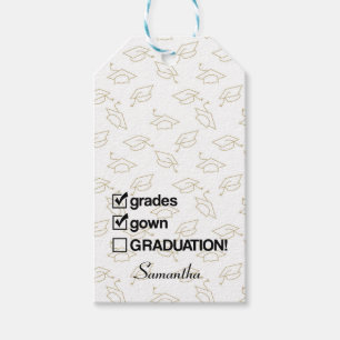 Custom Name Graduation Gift   Funny Graduation Tags