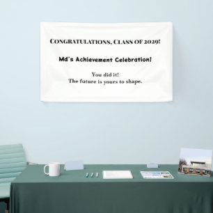 Custom Name Graduation Party Banner Class of 2029