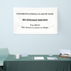 Custom Name Graduation Party Banner Class of 2029