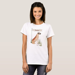 Custom Name Great Dane Pet Dog T-Shirt