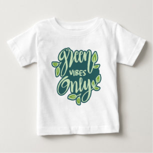 Custom Name Green Vibes Baby T-Shirt