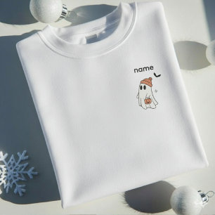 Custom Name Halloween Ghost Personalized Spooky Sweatshirt