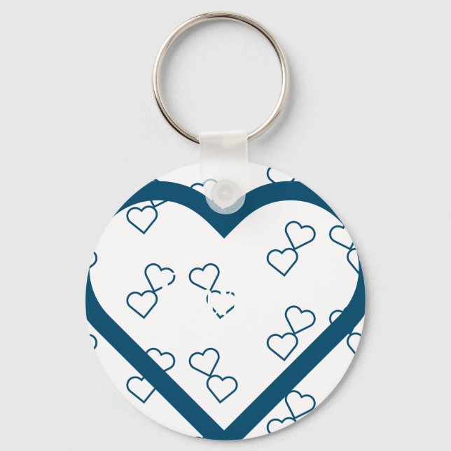 Custom Name Heart Keychain (Front)