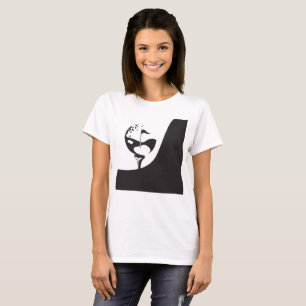 Custom Name Hello Black and White Golf  T-Shirt