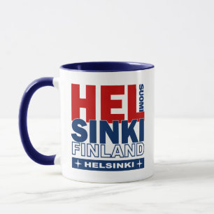 Custom name Helsinki mugs