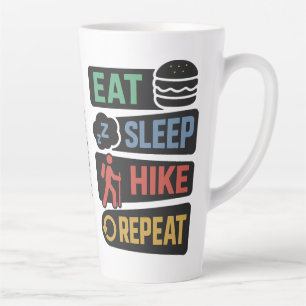 Custom Name Hiking Latte Mug