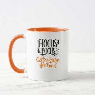 Custom Name 'Hocus Pocus Coffee Helps me Focus' Mug