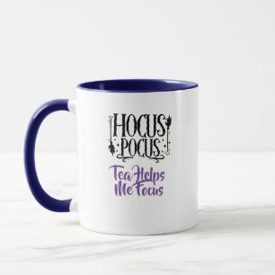 Custom Name 'Hocus Pocus Tea Helps me Focus' Mug
