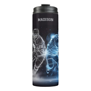 Custom Name Ice Hockey Thermal Tumbler