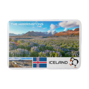 Custom Name Iceland Bath Mat