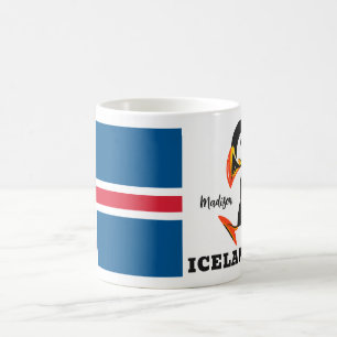 Custom Name Iceland Coffee Mug