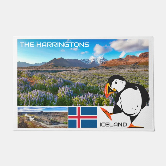 Custom Name Iceland Doormat (Front)
