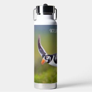 Custom Name Iceland Puffin Water Bottle