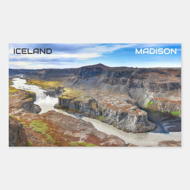 Custom Name Iceland Sticker (Front)