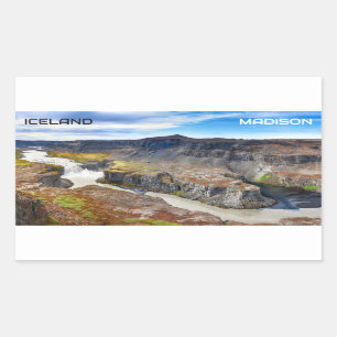 Custom Name Iceland Sticker