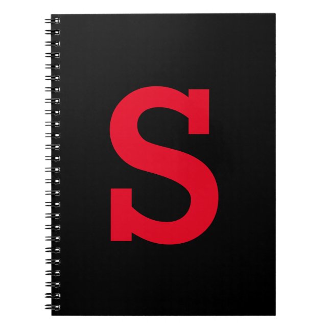 Custom Name Initial   Notebook (Front)